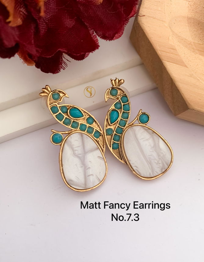 19 Party Wear AD Diamond Fancy Earrings Wholesale Shop in Surat
